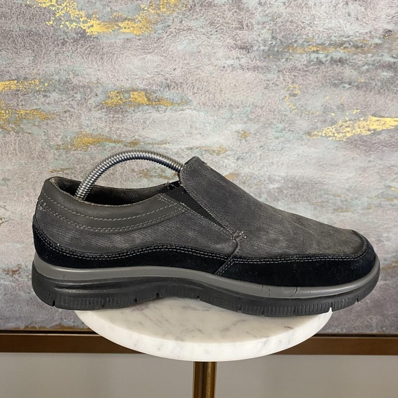 Skechers Relaxed Fit Shoes Mens Size 8.5 Black Memory Foam Slip On SN 64372 - Picture 5 of 11